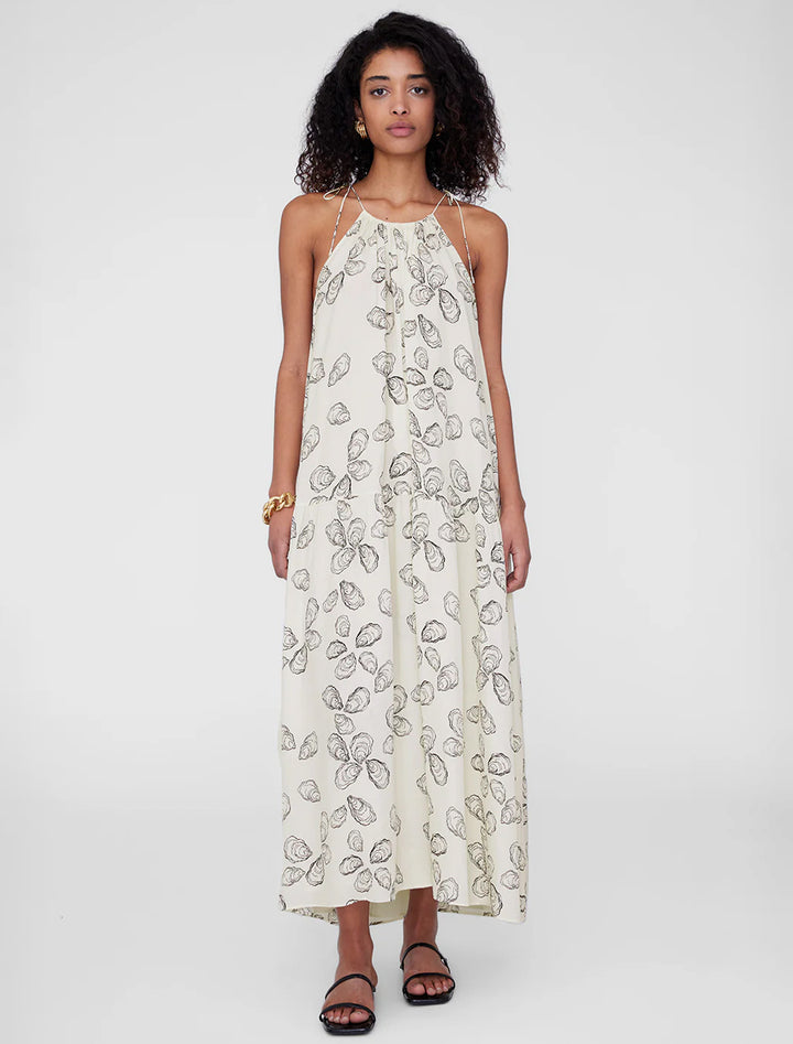 santana dress in bone oyster