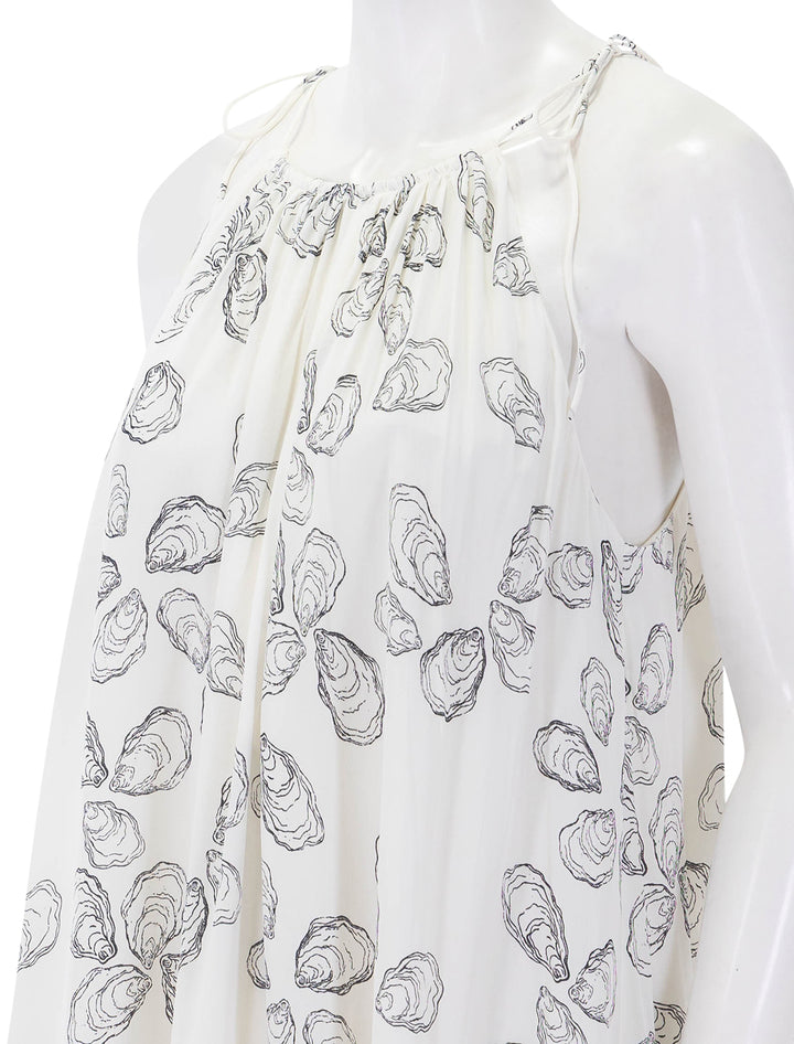 santana dress in bone oyster