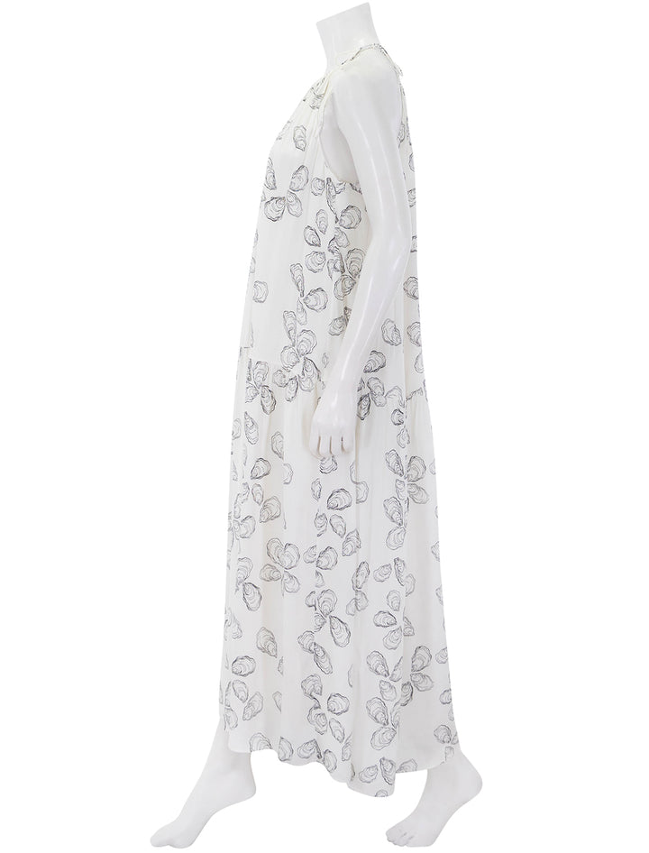 santana dress in bone oyster