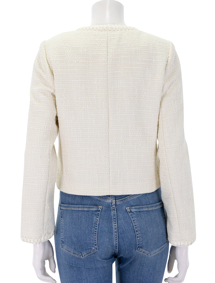 cheyenne tweed jacket in white