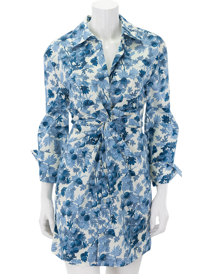 juni shirt dress in berries egret