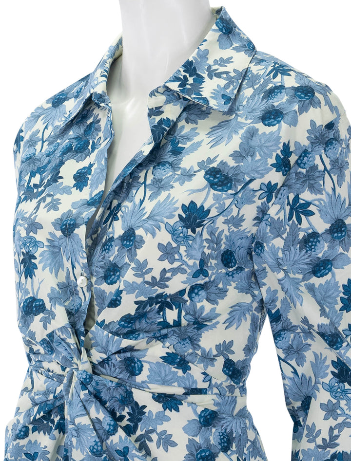juni shirt dress in berries egret