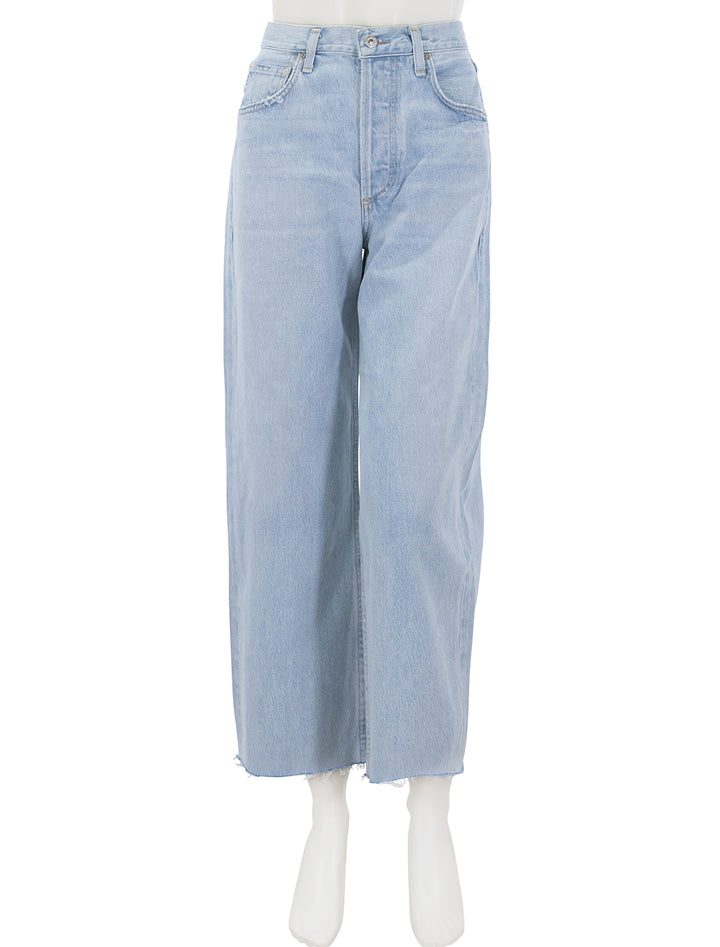 ayla raw hem crop in sailor