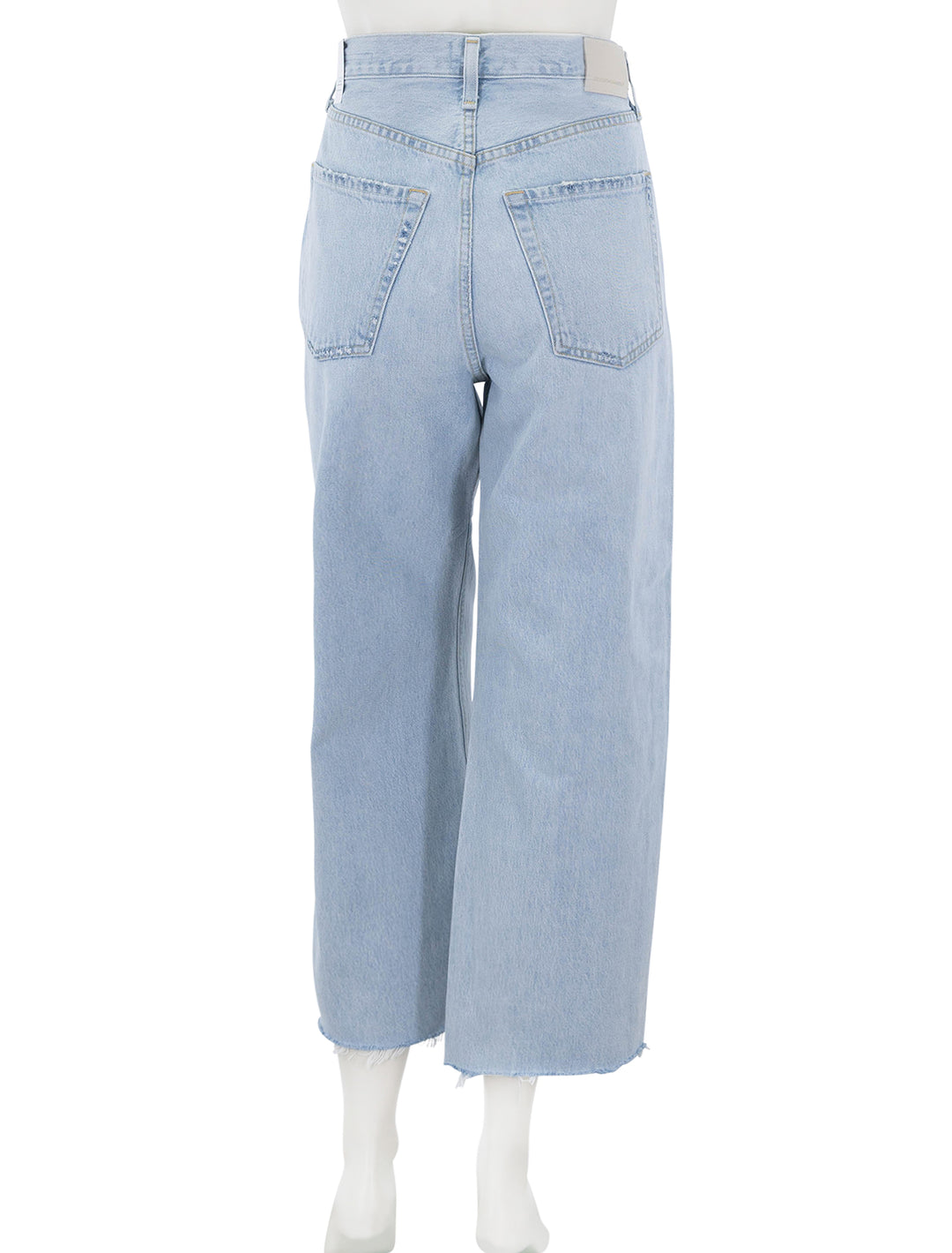 ayla raw hem crop in sailor