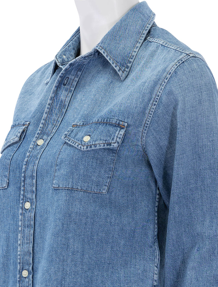 baby shay cropped shirt in carolina blue