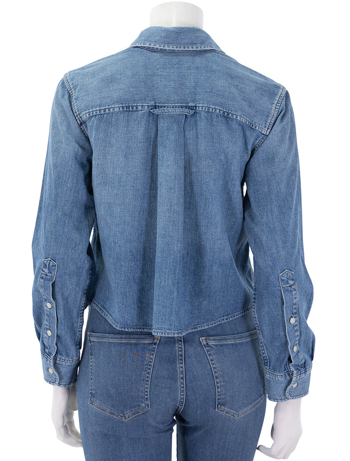 baby shay cropped shirt in carolina blue