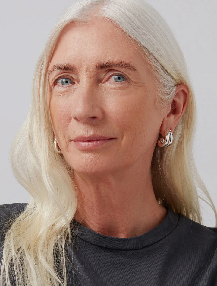 florence earrings in silver