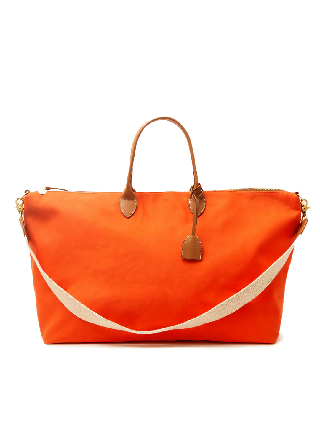 weekender in tangerine canvas