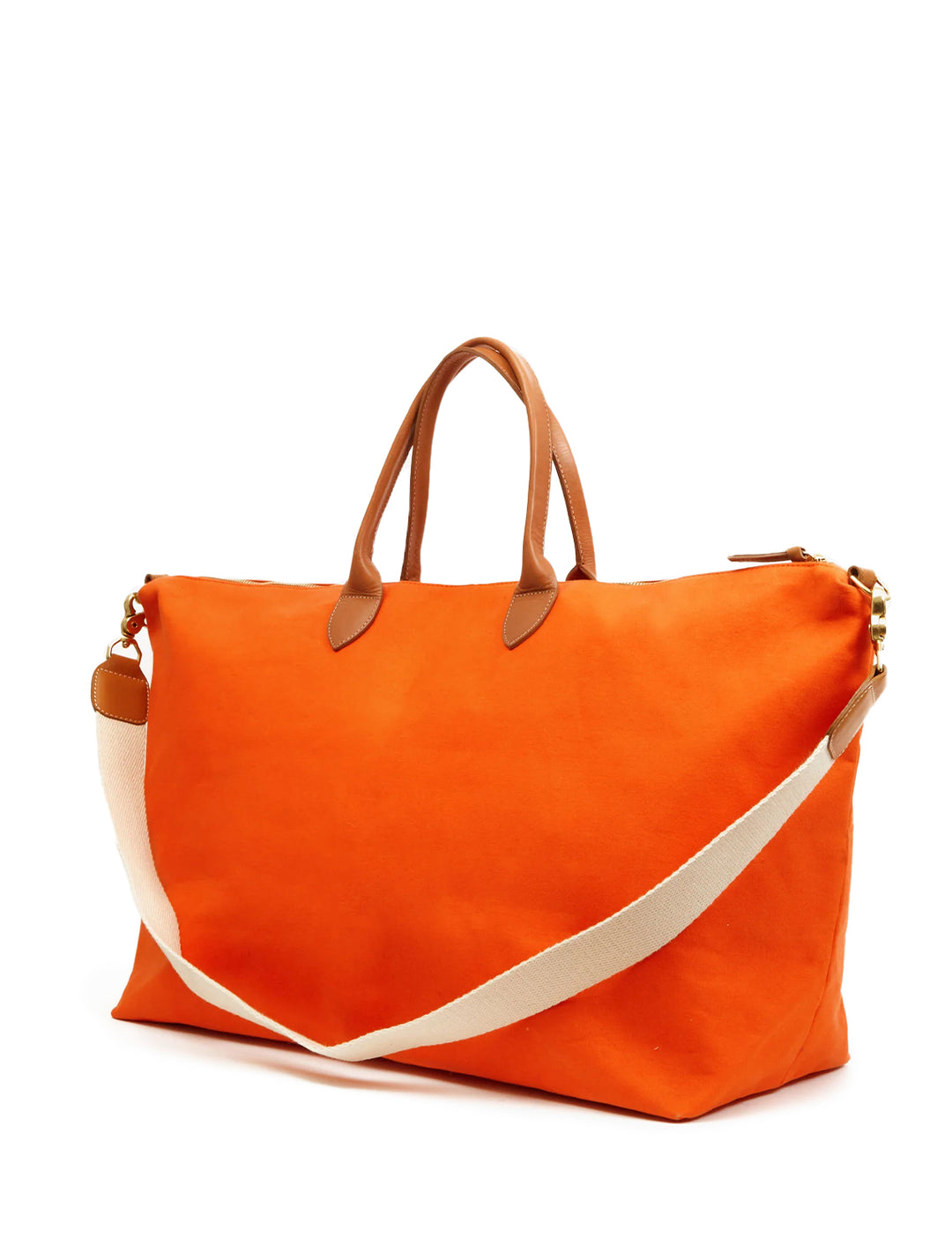 weekender in tangerine canvas