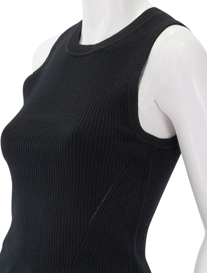 short perfect tank in black