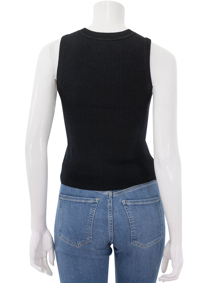 short perfect tank in black