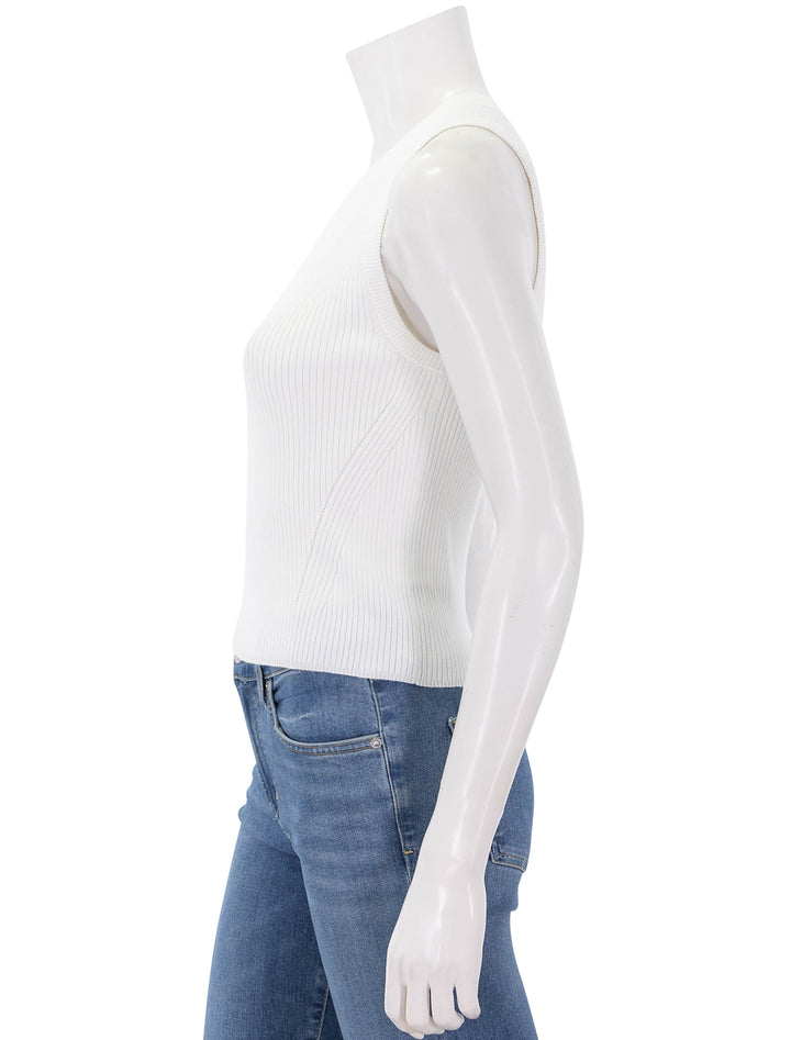 short perfect tank sweater in white