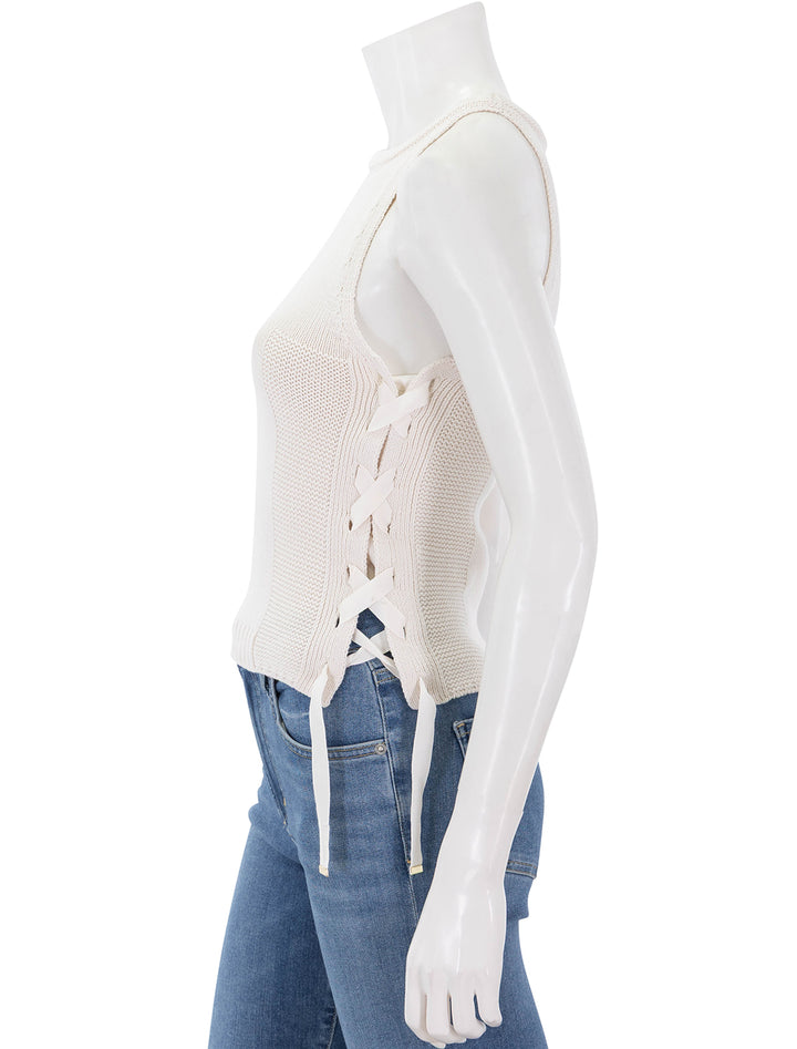 mary r knit tank in fleur de sel