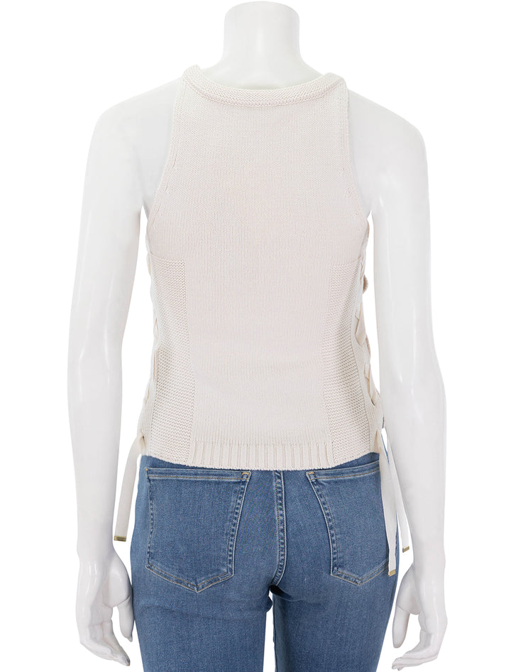 mary r knit tank in fleur de sel