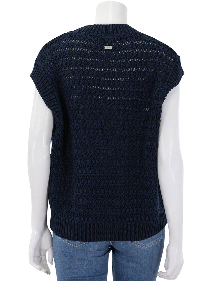 melanie sleeveless jumper in navy