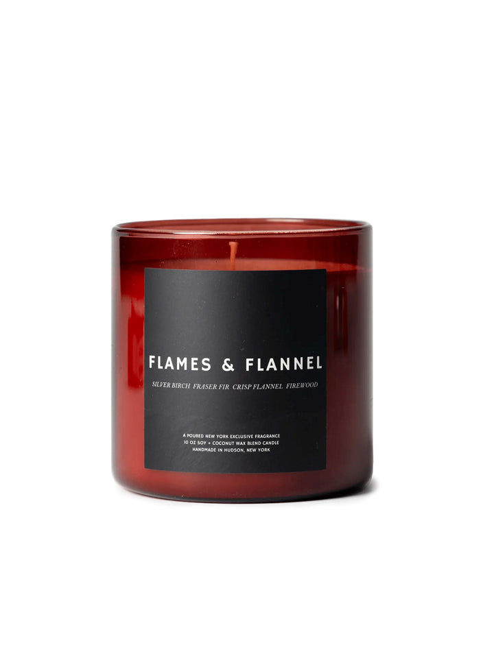flames & flannel candle