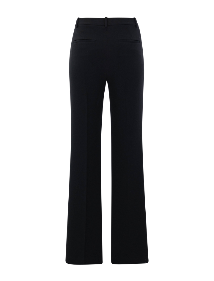 slim fit trouser in black admiral crepe