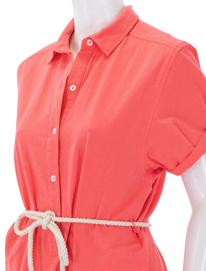half placket shirt dress in reef