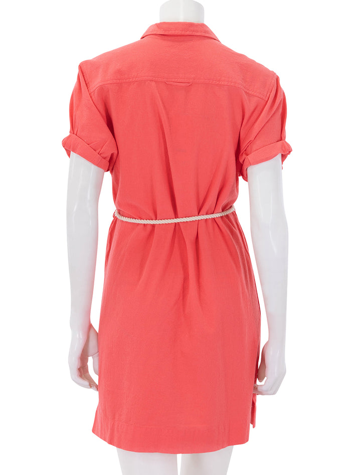 half placket shirt dress in reef