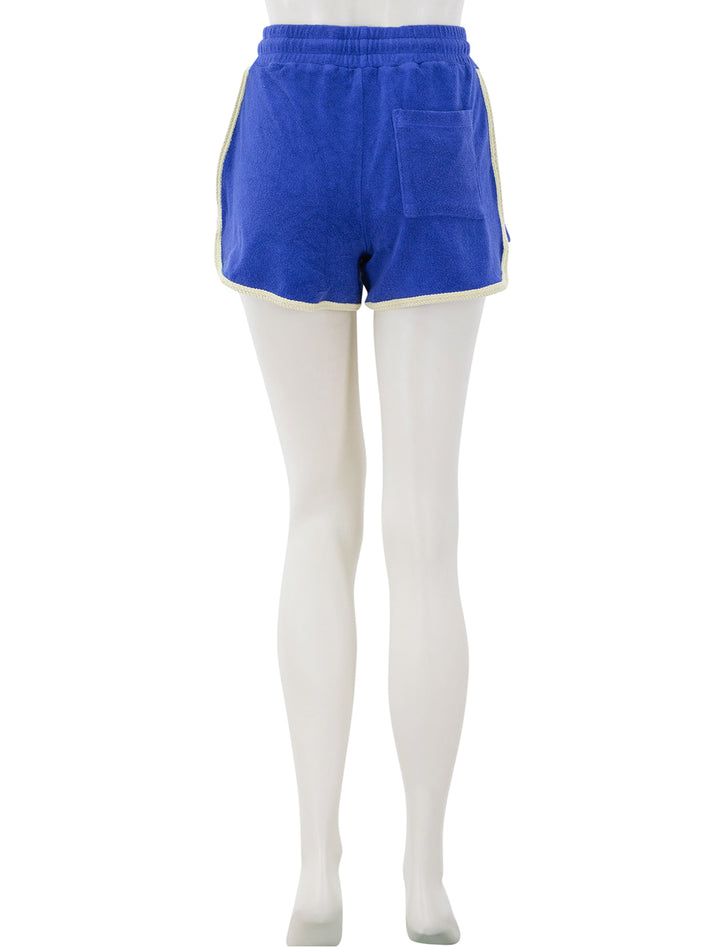 loop terry shorts in cobalt