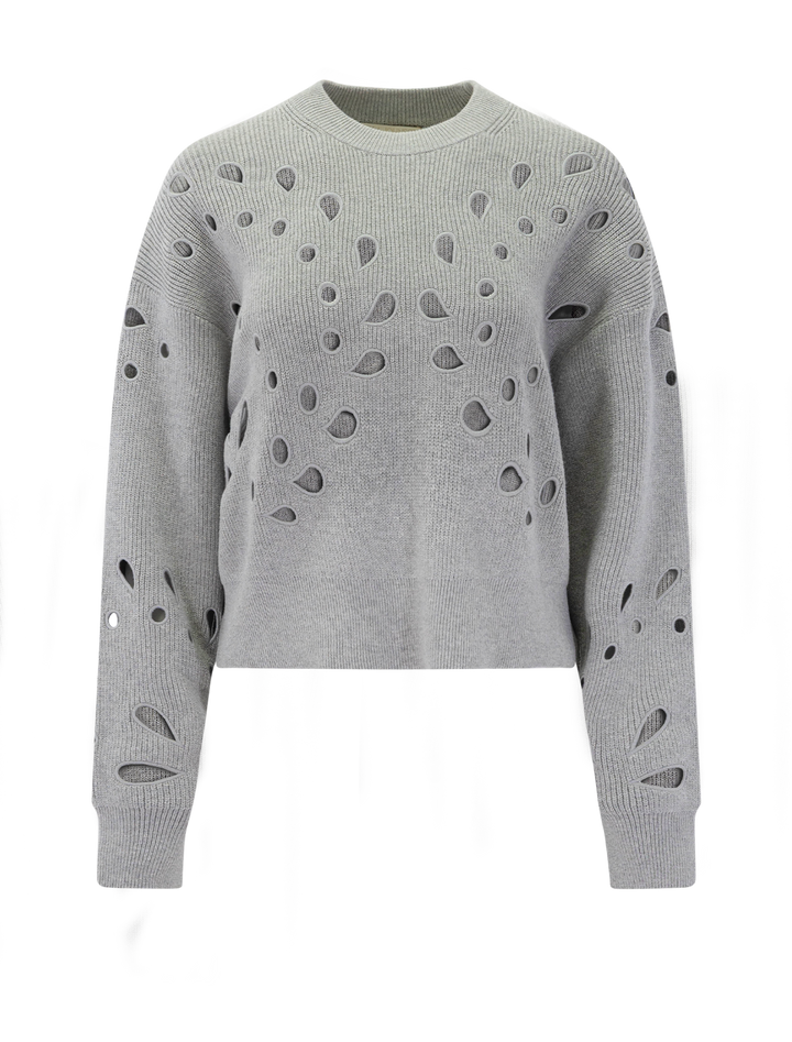 vanessa pullover in grey melange