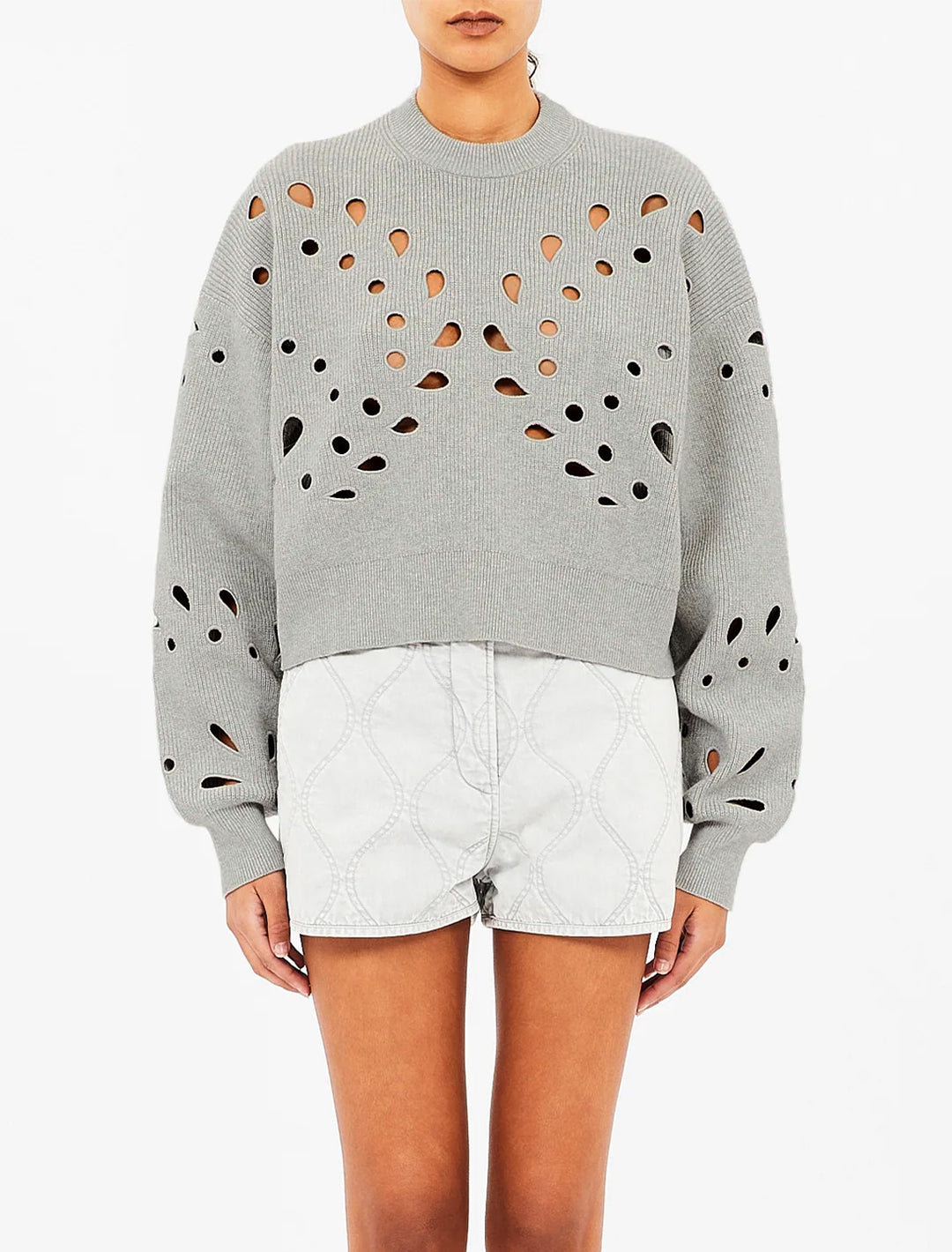 vanessa pullover in grey melange