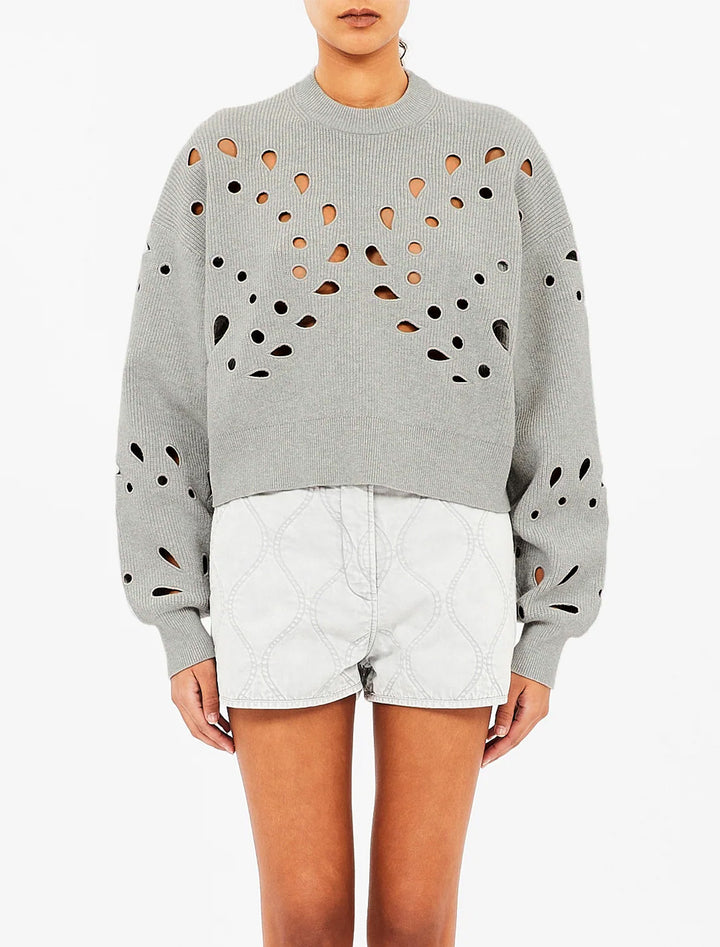 vanessa pullover in grey melange