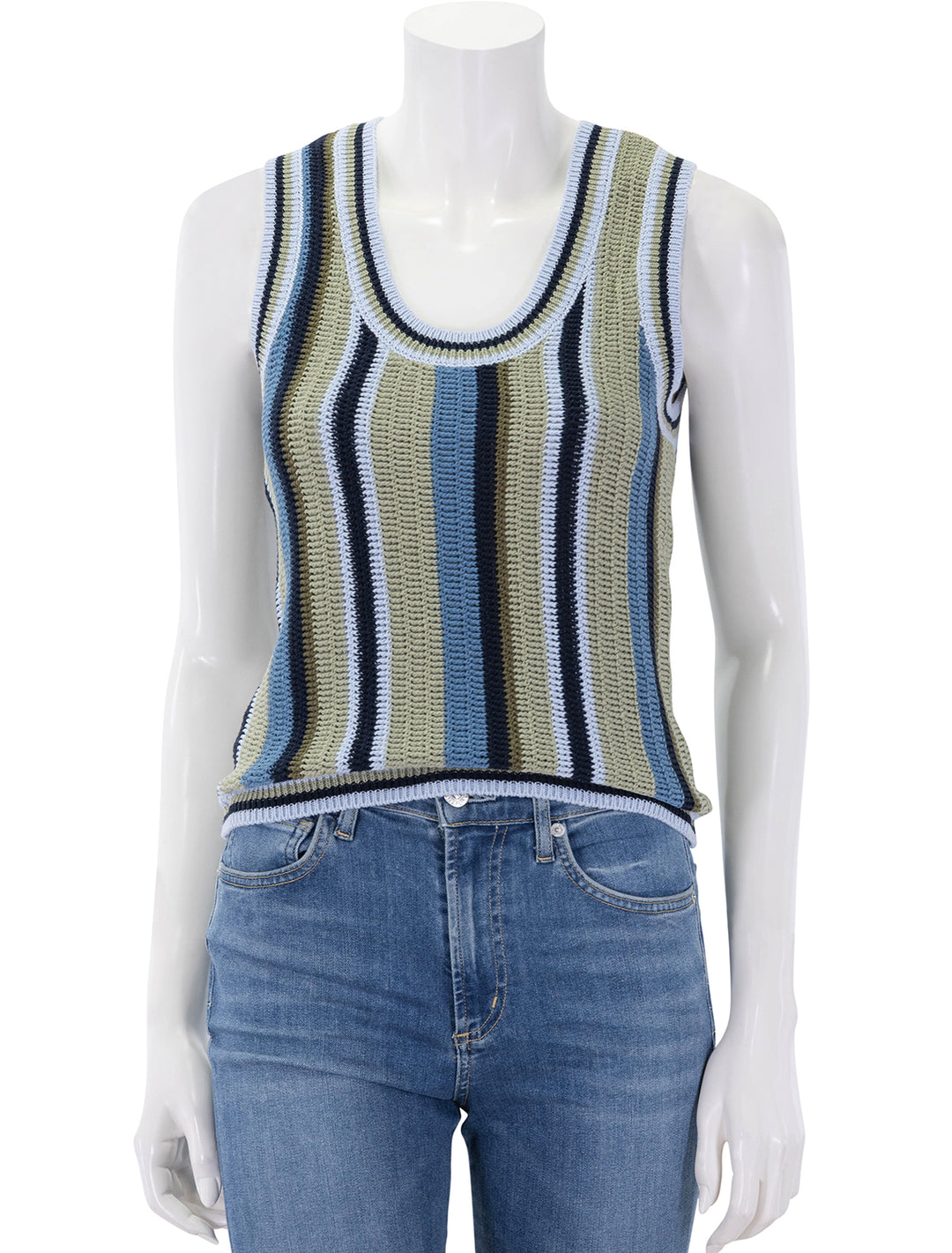 front view of neveah knit tank