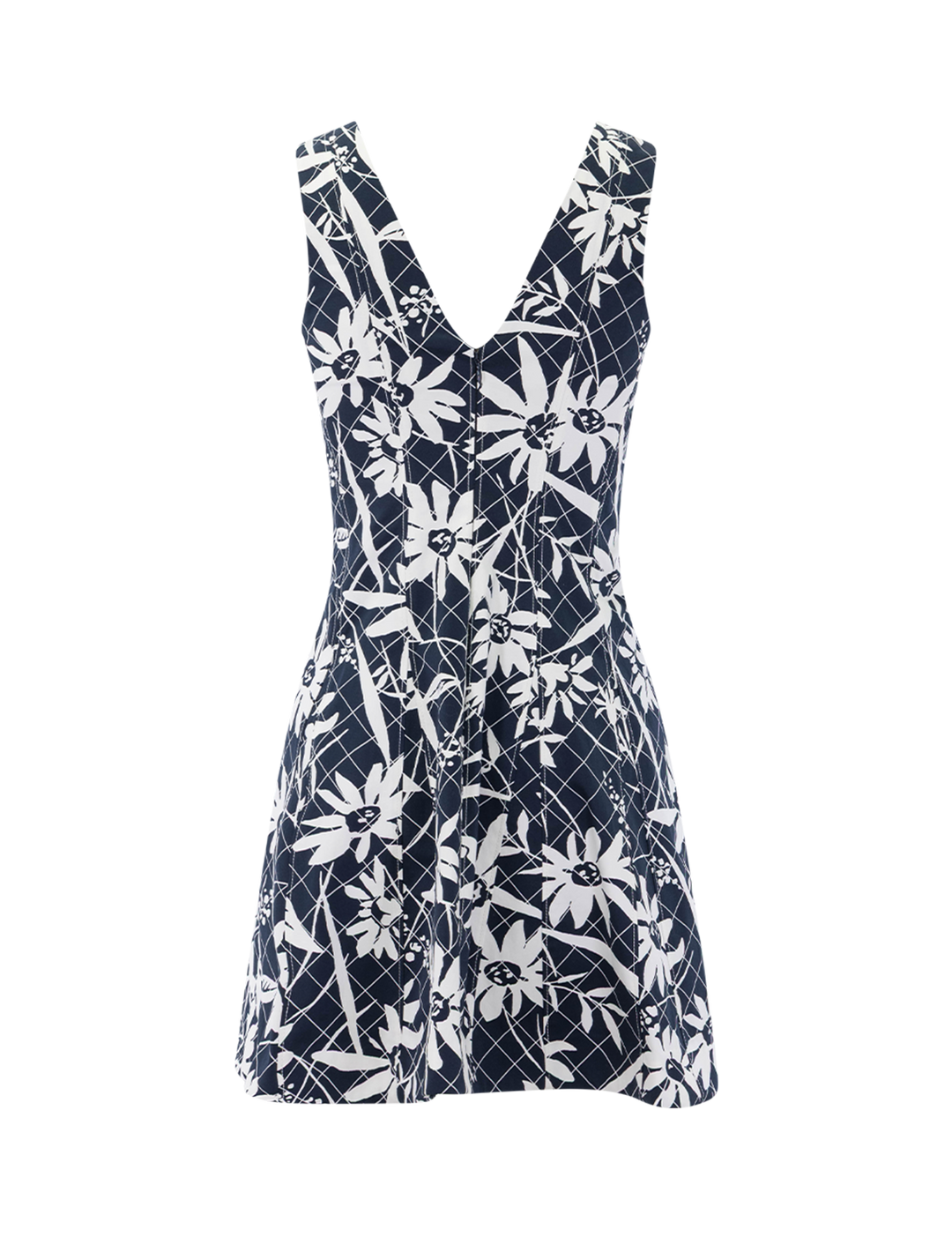 lou dress in navy floral