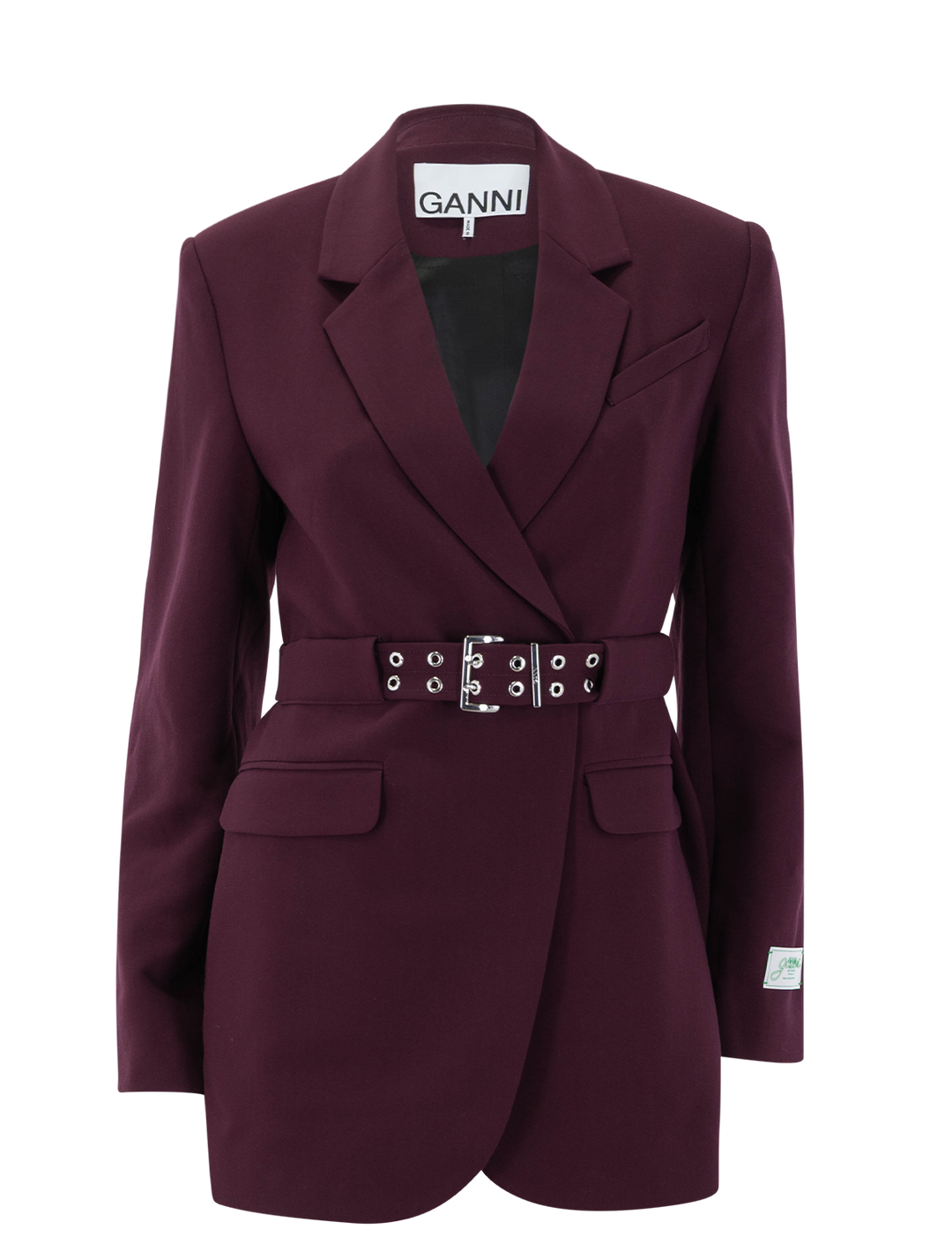 twill suiting blazer in port royale