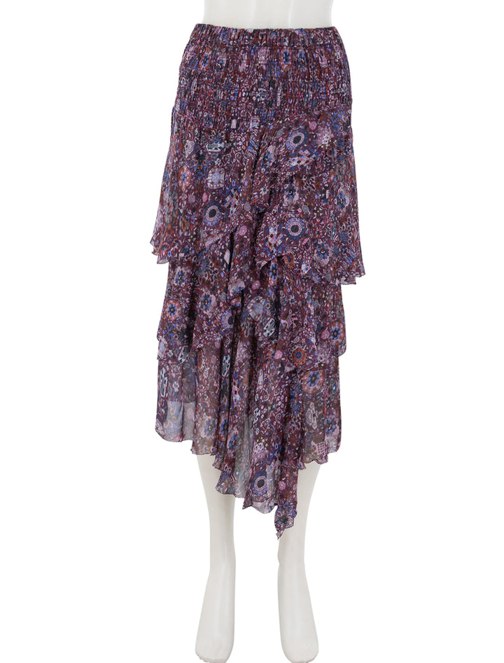 bridgitte skirt in plum floral