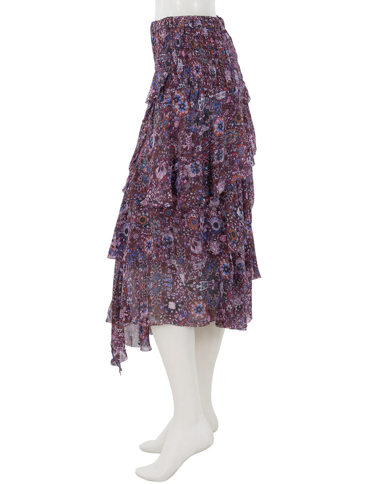 bridgitte skirt in plum floral