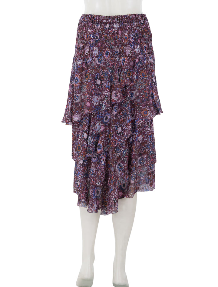 bridgitte skirt in plum floral
