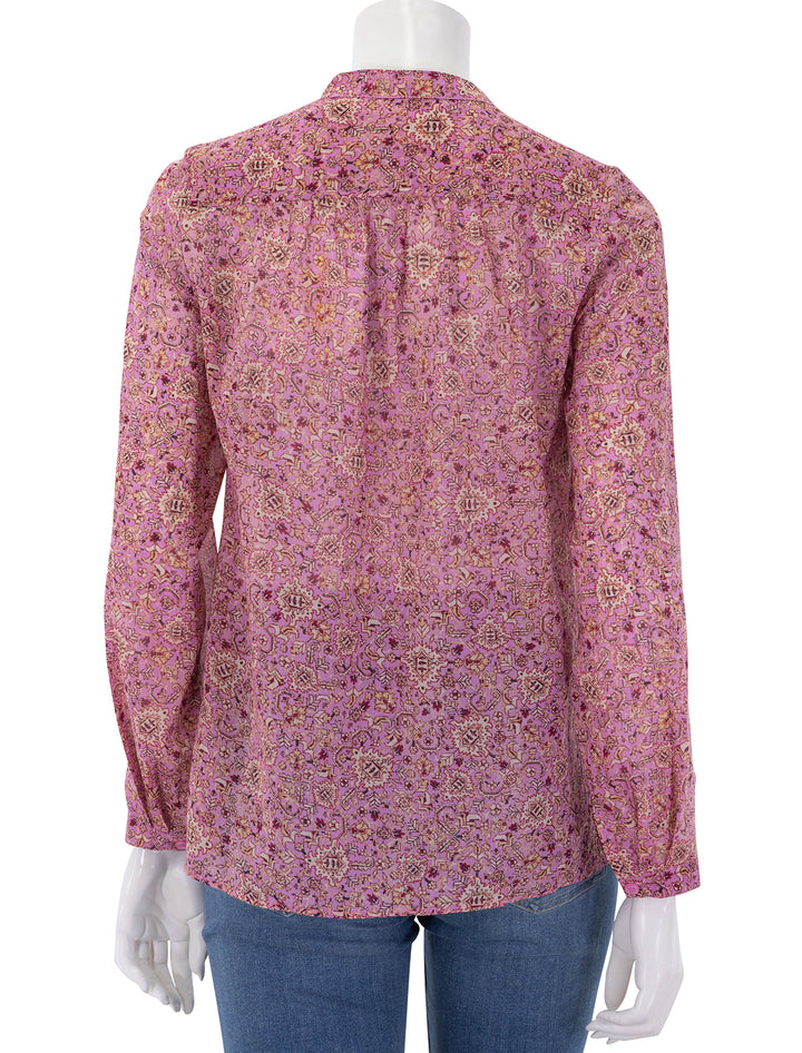 maria blouse in pink floral