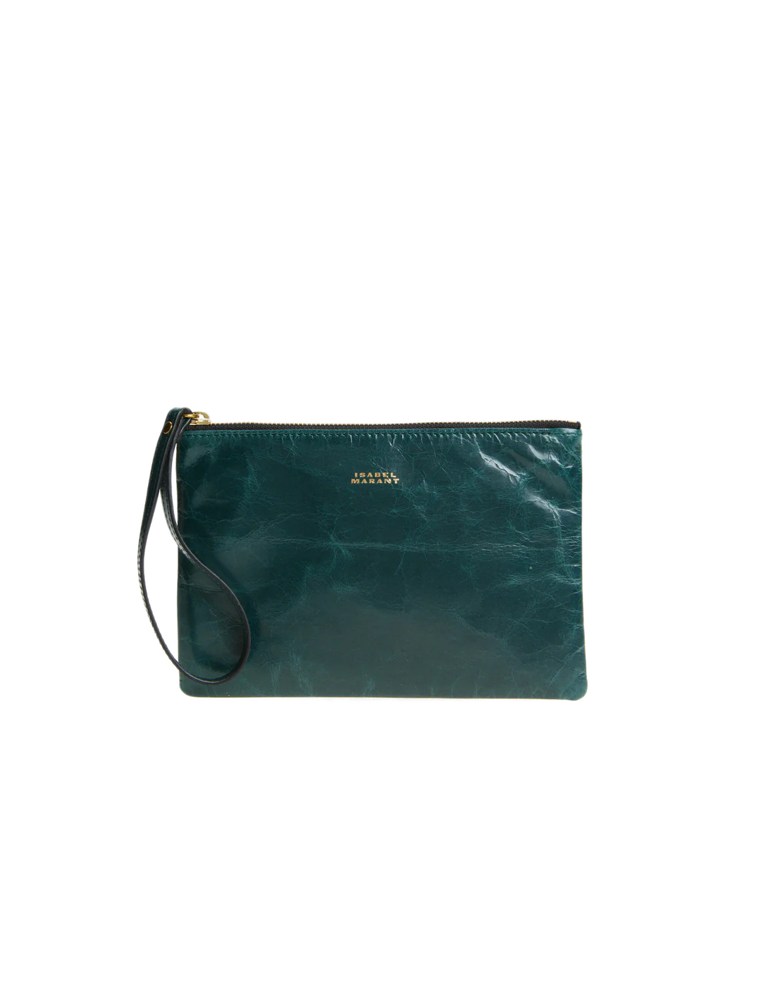 wardy mino zip pouch in dark green