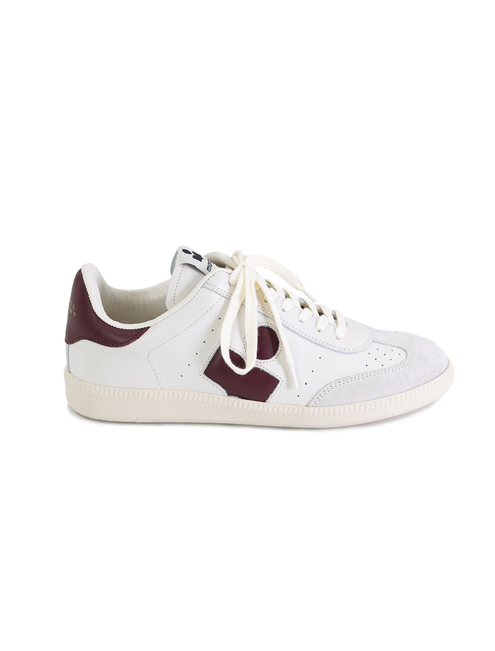 bryce sneaker in burgundy