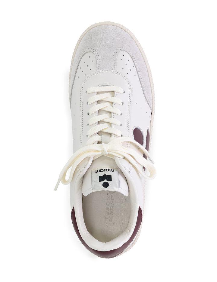 bryce sneaker in burgundy