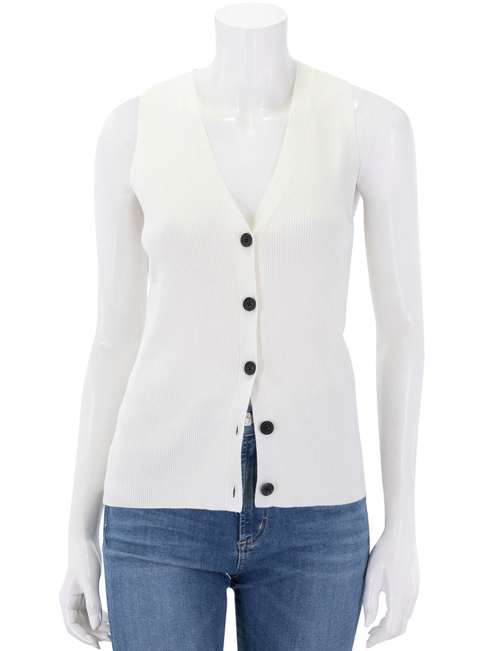 lawrence vest in ivory