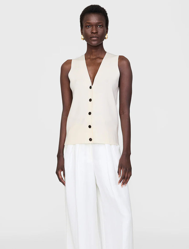 lawrence vest in ivory