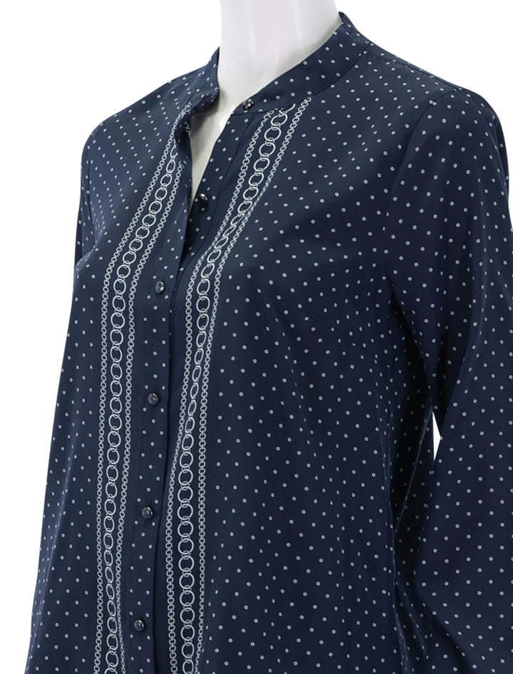 johnson blouse in navy multi