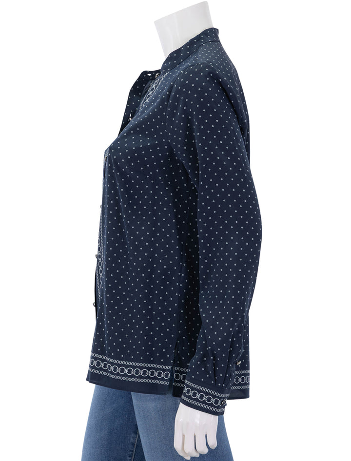 johnson blouse in navy multi