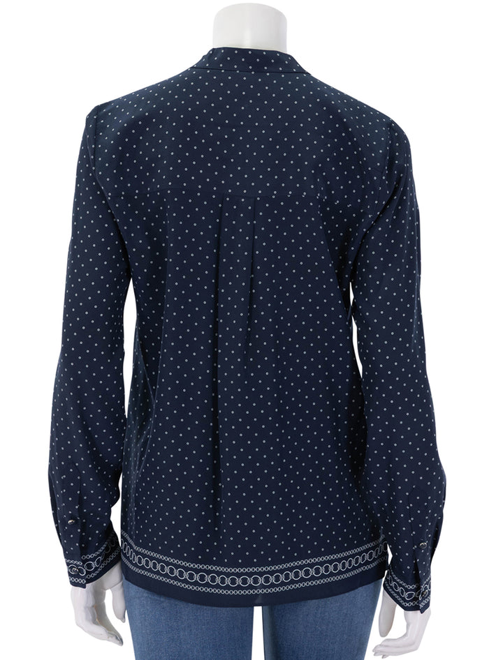 johnson blouse in navy multi