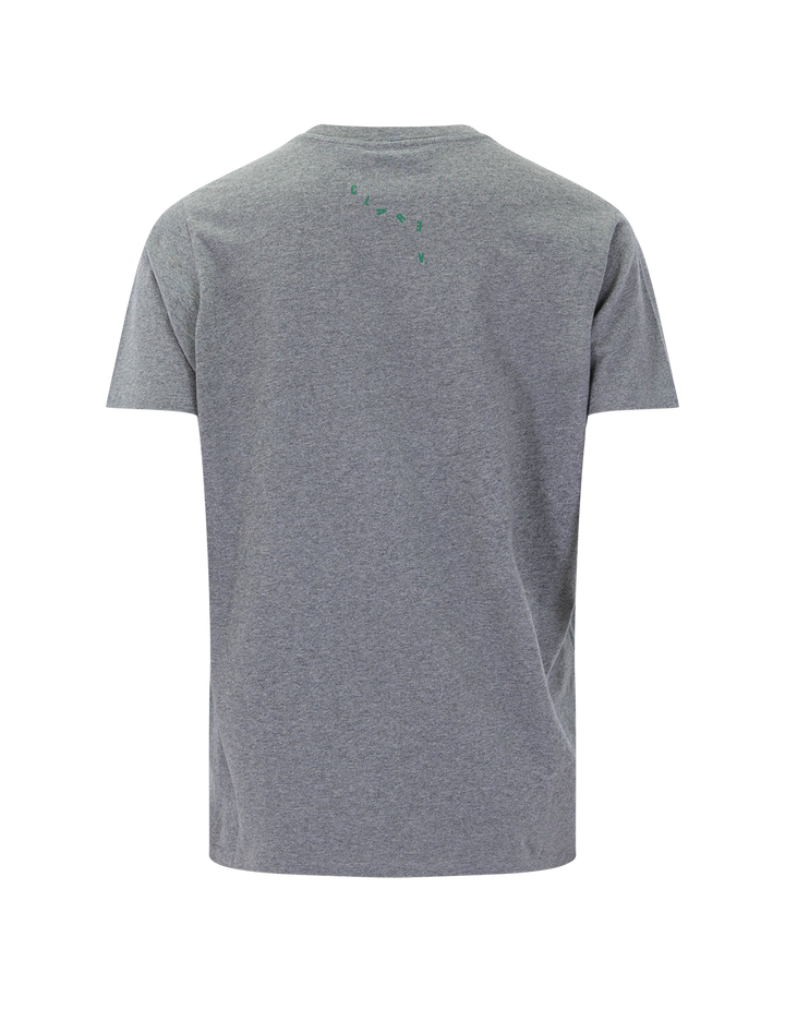 original tee in grey melange with snake