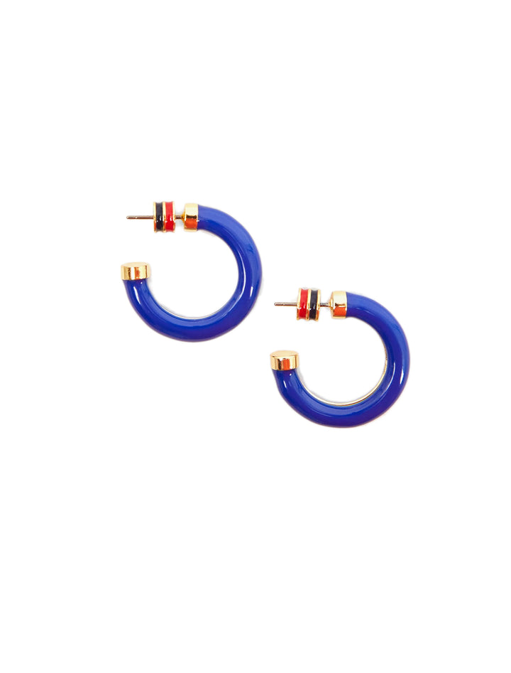 le tube hoops in cobalt