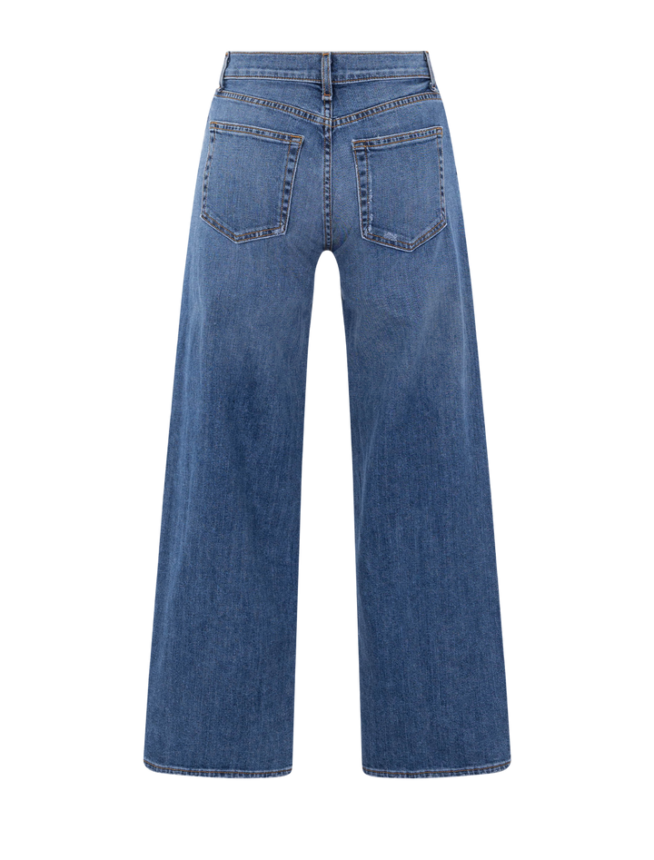 midrise crop wide leg in clean venice