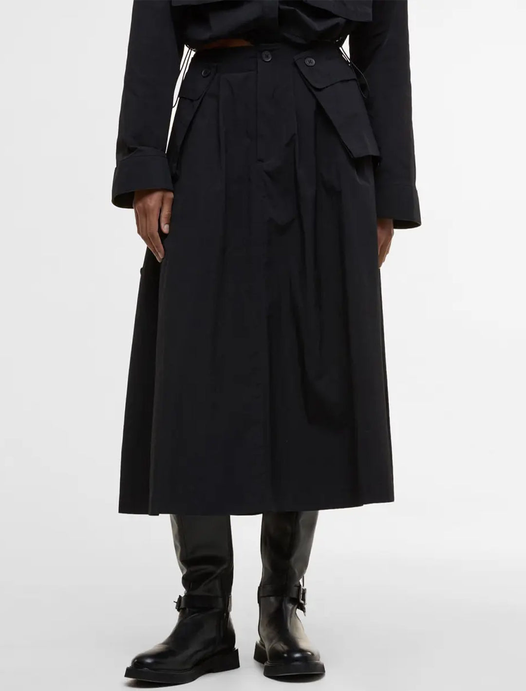 imelda midi skirt in black