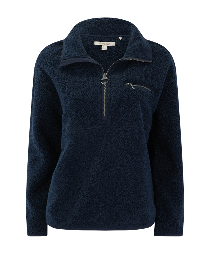 mersea overlayer fleece in navy