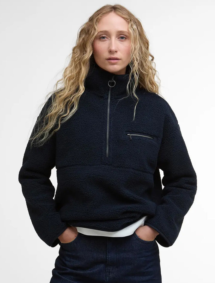 mersea overlayer fleece in navy