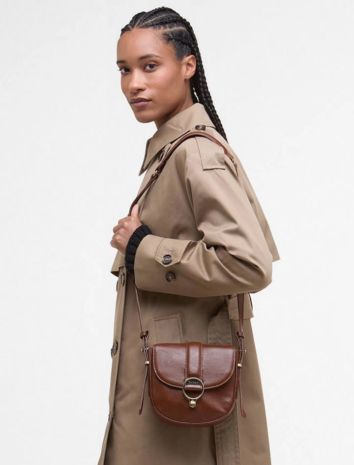elm leather crossbody bag in brown