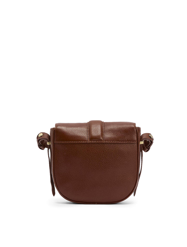 elm leather crossbody bag in brown